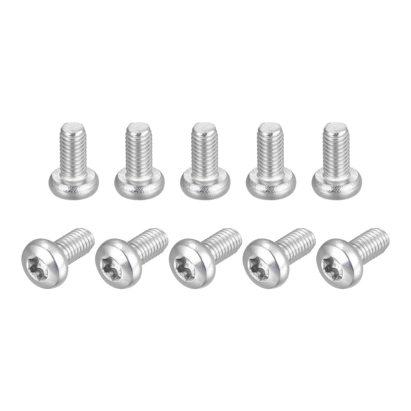 uxcell Uxcell M5x10mm Torx Security Machine Screws, 10pcs 316 Stainless Steel Pan Head Screw