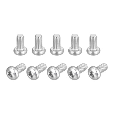 Harfington Uxcell M5x10mm Torx Security Machine Screws, 10pcs 316 Stainless Steel Pan Head Screw