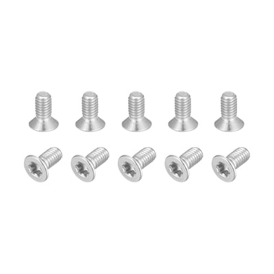 Harfington Uxcell M3x6mm Torx Security Screws, 10pcs 316 Stainless Steel Countersunk Head Screw