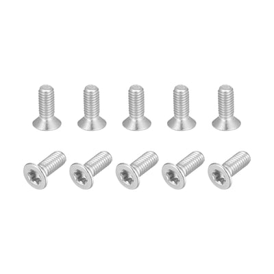 Harfington Uxcell M3x8mm Torx Security Screws, 20pcs 316 Stainless Steel Countersunk Head Screw