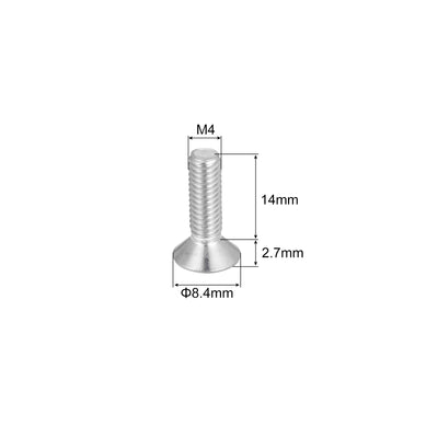 Harfington Uxcell M4x14mm Torx Security Screws, 10pcs 316 Stainless Steel Countersunk Head Screw