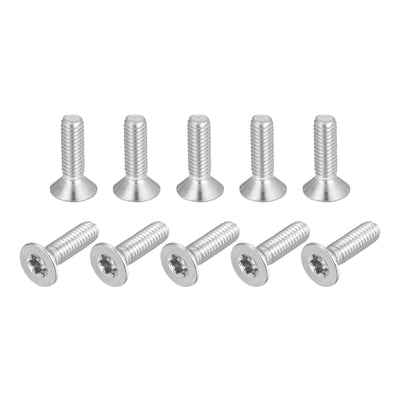 Harfington Uxcell M4x14mm Torx Security Screws, 10pcs 316 Stainless Steel Countersunk Head Screw