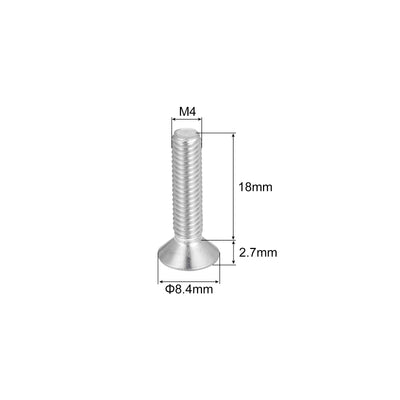 Harfington Uxcell M4x18mm Torx Security Screws, 20pcs 316 Stainless Steel Countersunk Head Screw