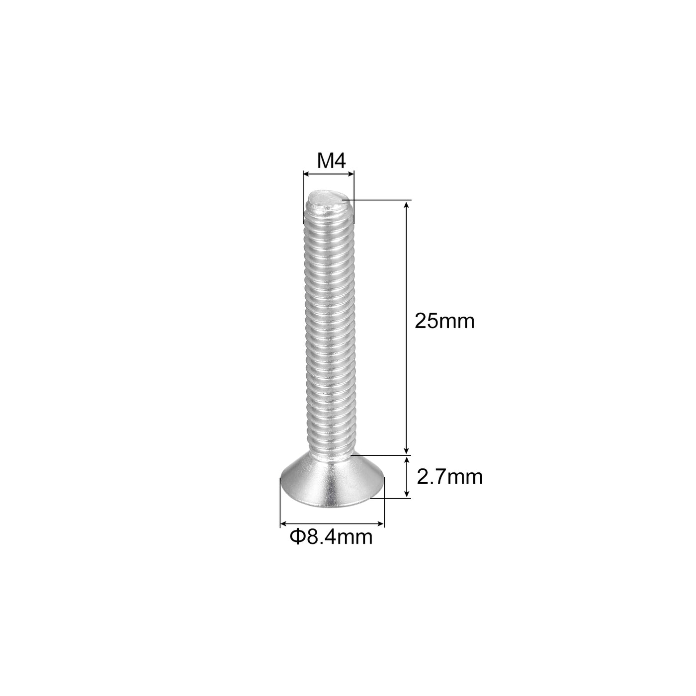 uxcell Uxcell M4x25mm Torx Security Screws, 10pcs 316 Stainless Steel Countersunk Head Screw