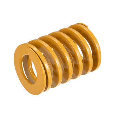 uxcell Uxcell Die Spring, 30mm OD 40mm Long Spiral Stamping Light Load, Yellow