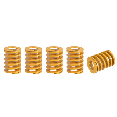 uxcell Uxcell Die Spring, 5pcs 30mm OD 40mm Long Spiral Stamping Light Load, Yellow