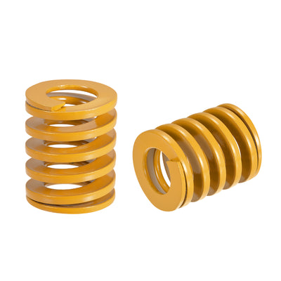 uxcell Uxcell Die Spring, 2pcs 35mm OD 40mm Long Spiral Stamping Light Load, Yellow