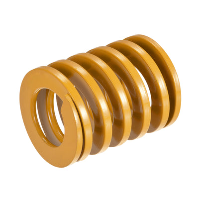 uxcell Uxcell Die Spring, 40mm OD 45mm Long Spiral Stamping Light Load, Yellow