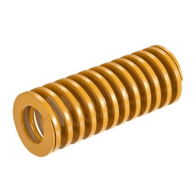 uxcell Uxcell Die Spring, 40mm OD 100mm Long Spiral Stamping Light Load, Yellow