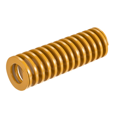 uxcell Uxcell Die Spring, 40mm OD 125mm Long Spiral Stamping Light Load, Yellow