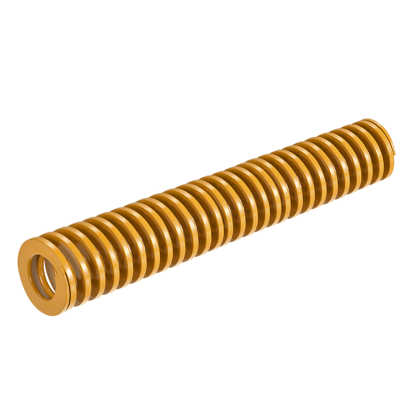 uxcell Uxcell Die Spring, 40mm OD 250mm Long Spiral Stamping Light Load, Yellow