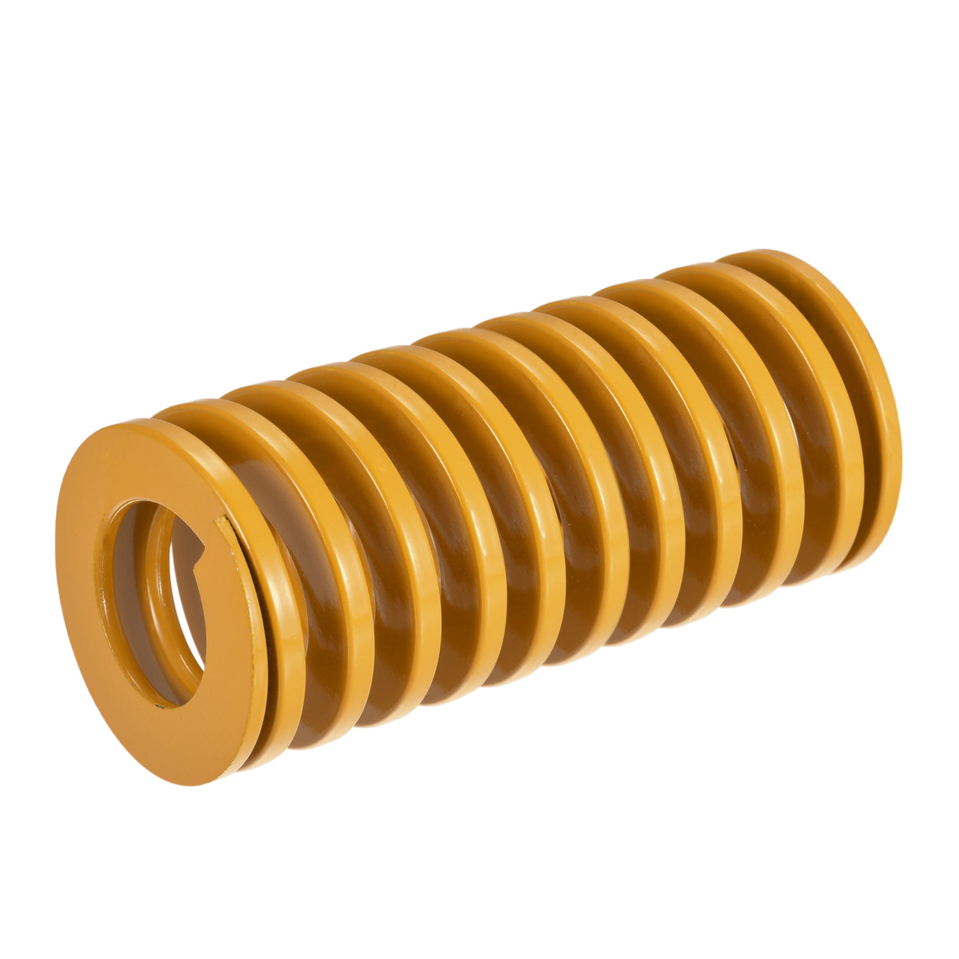 uxcell Uxcell Die Spring, 50mm OD 100mm Long Spiral Stamping Light Load, Yellow