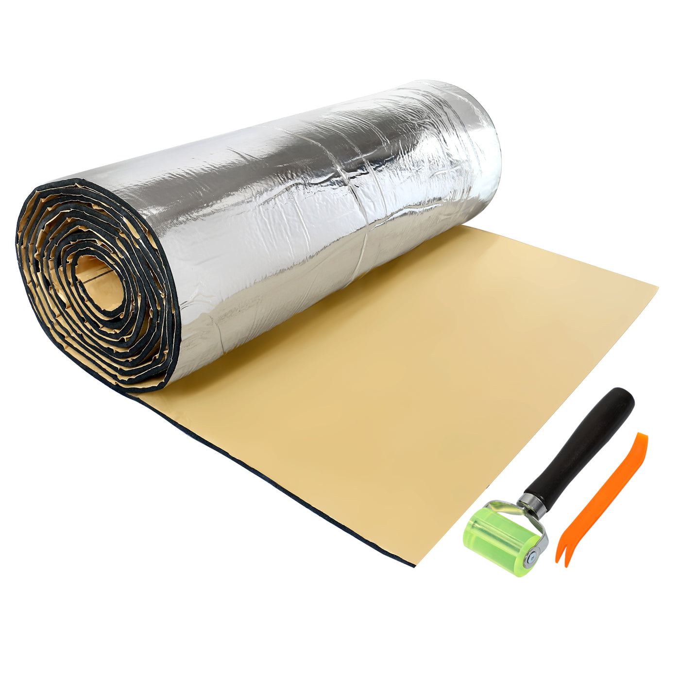 6mm 236mil Thick Aluminum Foil Muffler Cotton Car Auto Tailgate Sound  Insulation Deadener Soundproof Mat Pad 