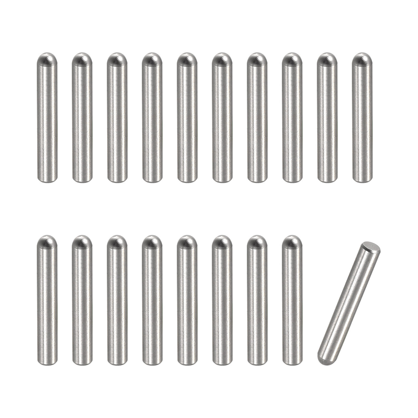 Harfington Dowel Pins, 304 Stainless Steel Round Head Flat Chamfered Dowel Pin Wood Bunk Bed Shelf Pegs Support Shelves Fasten Elements