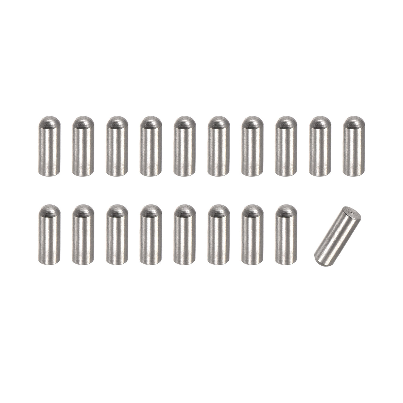 Harfington Dowel Pins, 304 Stainless Steel Round Head Flat Chamfered End Dowel Pins Wood Bunk Bed Shelf Pegs Support Shelves Fasten Elements