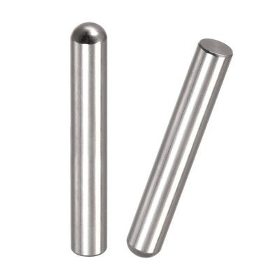 Harfington Dowel Pins, 304 Stainless Steel Round Head Flat Chamfered End Dowel Pin Wood Bunk Bed Shelf Pegs Support Shelves Fasten Element