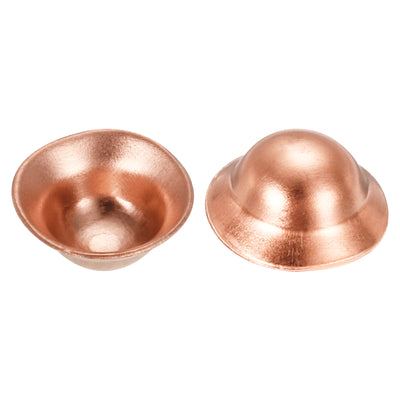 Harfington Copper End Cap Pipe Fitting Plug Connection Gasket Fit for 3/8" Flare Nuts, for HVAC, Air Conditioning Refrigeration System, Pack of 20