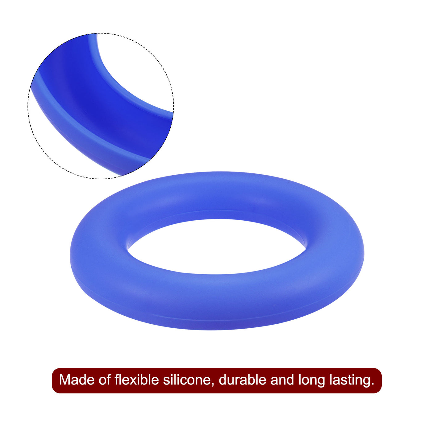 Harfington Silicone Bobbin Ring Holder and 20 Plastic Bobbins Set, Blue/Purple