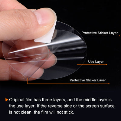 Harfington 5pcs Watch Glass Screen Protectors 31mm HD High Definition PET Smartwatch Film