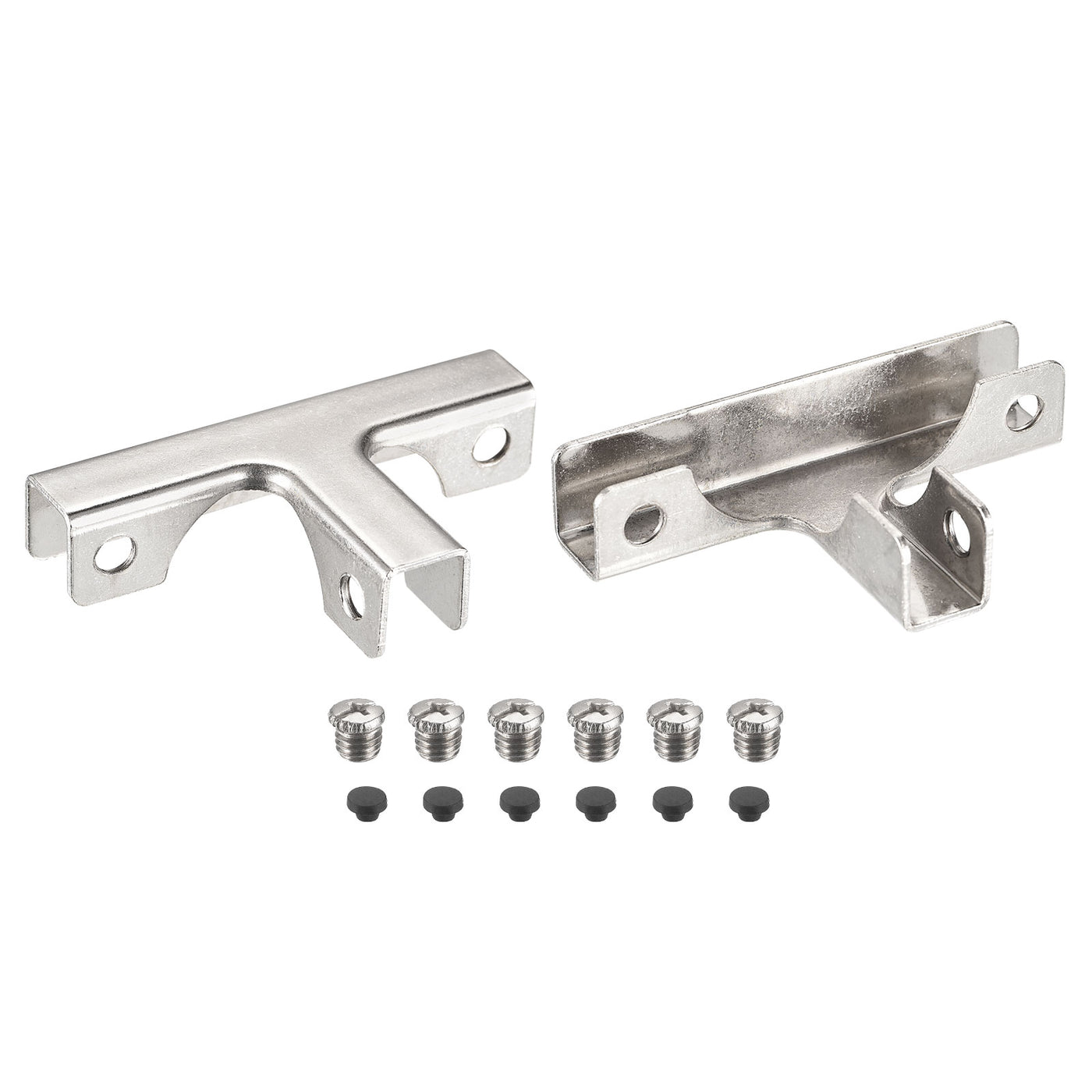 Harfington Glass Fixing Clip, T-shaped Glass Combination Fixing Bracket Reinforced Clip Clamp Hardware Glass Accessories