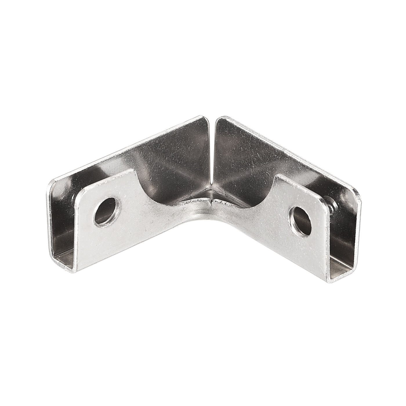 Harfington Glass Fixing Clip, L-shaped Glass Combination Fixing Bracket Reinforced Clip Clamp Hardware Glass Accessories