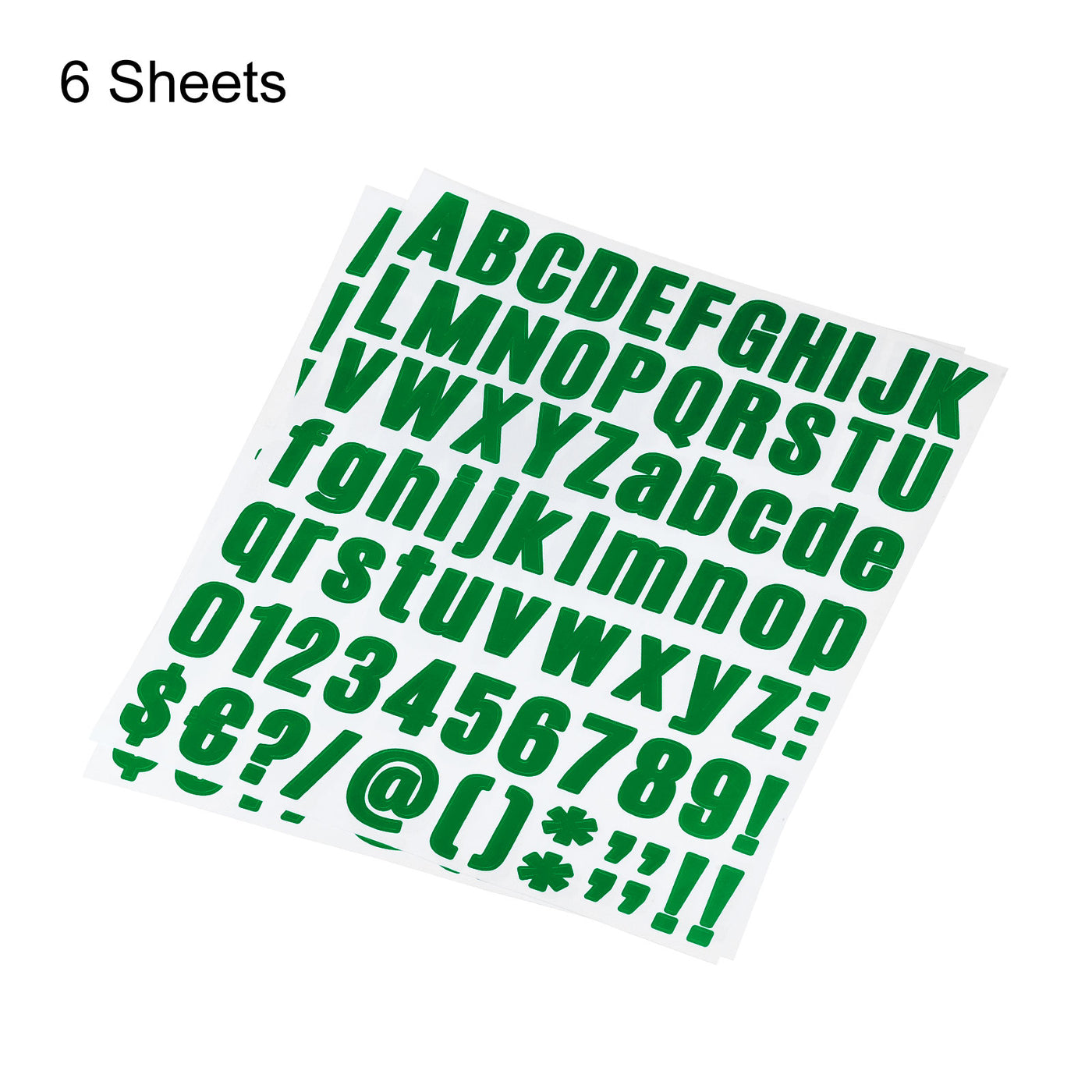 uxcell Uxcell Letter Number Stickers Kit, 1 Inch Vinyl Self Adhesive Waterproof Alphabet Decals for Mailbox Address Sign DIY Crafts Card, 486 Pcs 6 Sheet Dark Green