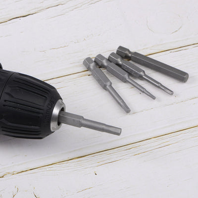 Harfington 3/32" Hex Screwdriver Bit SAE 1/4" Hex Shank 2" Length Magnetic Power Drill Bits