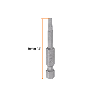 Harfington 1/8" Hex Screwdriver Bit SAE 1/4" Hex Shank 2" Length Magnetic Power Drill Bits