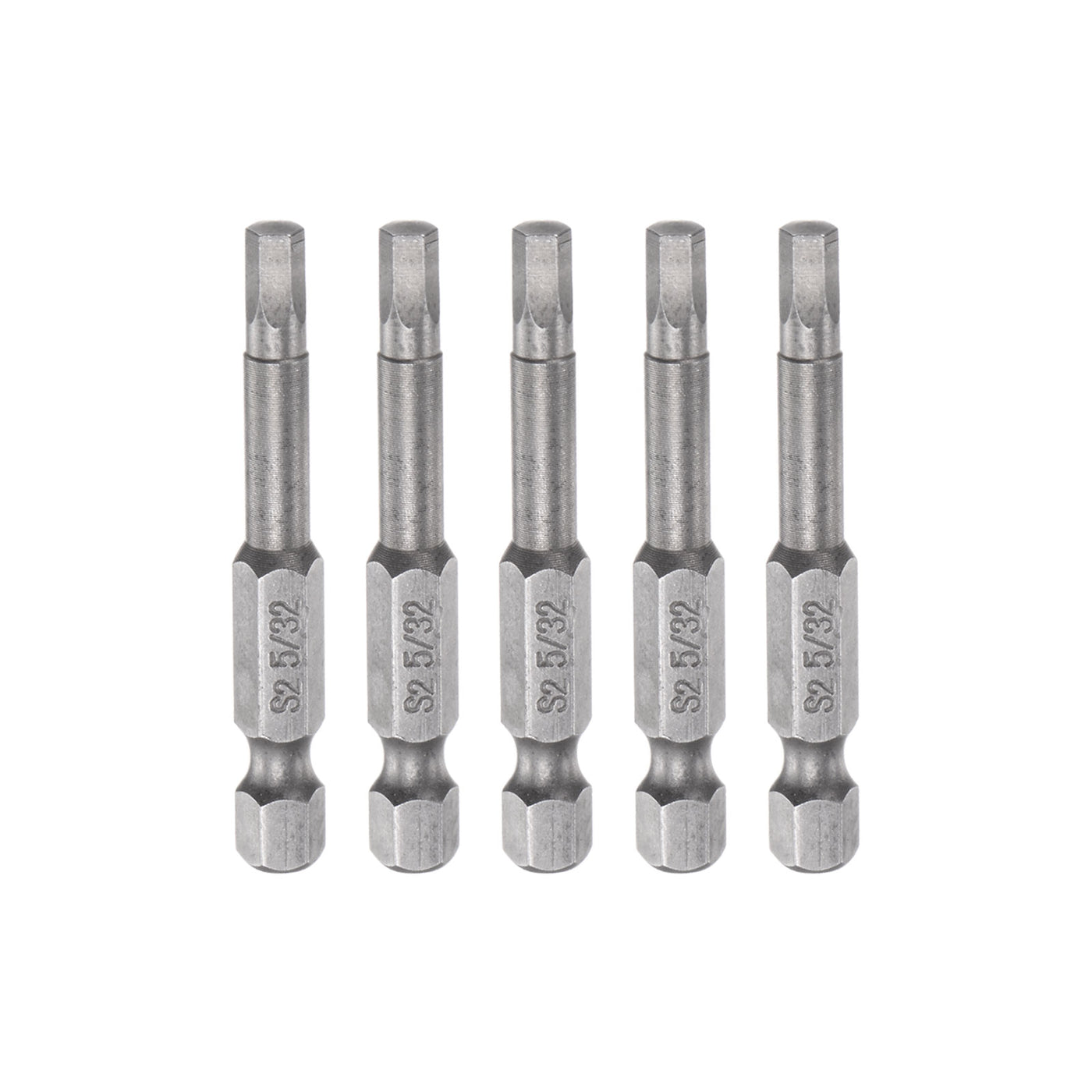 Harfington 5pcs 5/32" Hex Screwdriver Bit 1/4" Hex Shank 2" Length Magnetic Power Drill Bit