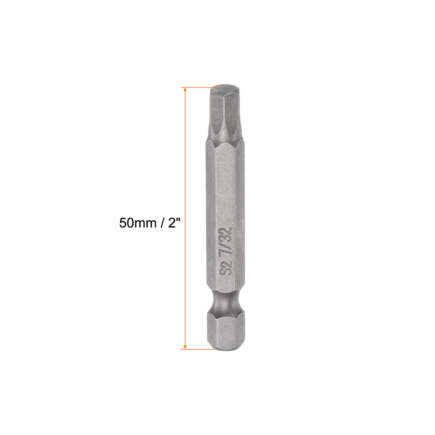 Harfington 7/32" Hex Schraubendreher Bit SAE 1/4" Hex Schaft 2" Länge Magnetische S2 Stahl Strom Bohrer Bits