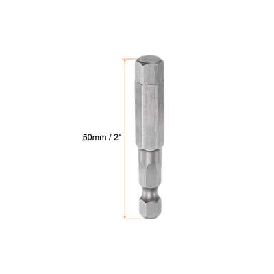 Harfington 5/16" Hex Screwdriver Bit SAE 1/4" Hex Shank 2" Length Magnetic Power Drill Bits