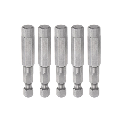 Harfington 5pcs 5/16" Hex Screwdriver Bit 1/4" Hex Shank 2" Length Magnetic Power Drill Bit