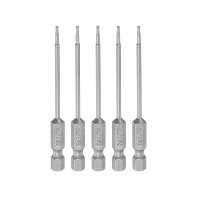 Harfington 5pcs 1/16" Hex Screwdriver Bit 1/4" Hex Shank 3" Length Magnetic Power Drill Bit