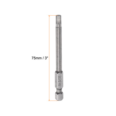 Harfington 5/32" Hex Screwdriver Bit SAE 1/4" Hex Shank 3" Length Magnetic Power Drill Bits