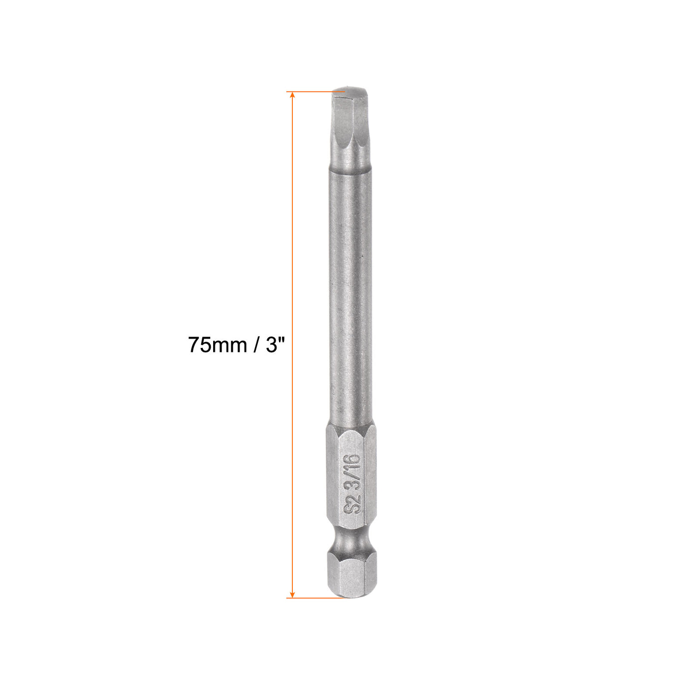 Harfington 3/16" Hex Schraubendreher Bit SAE 1/4" Hex Schaft 3" Länge Magnetische S2 Stahl Strom Bohrer Bits