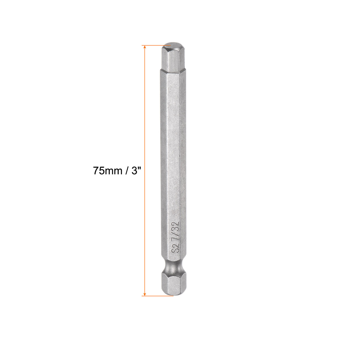 Harfington 7/32" Hex Schraubendreher Bit SAE 1/4" Hex Schaft 3" Länge Magnetische S2 Stahl Strom Bohrer Bits