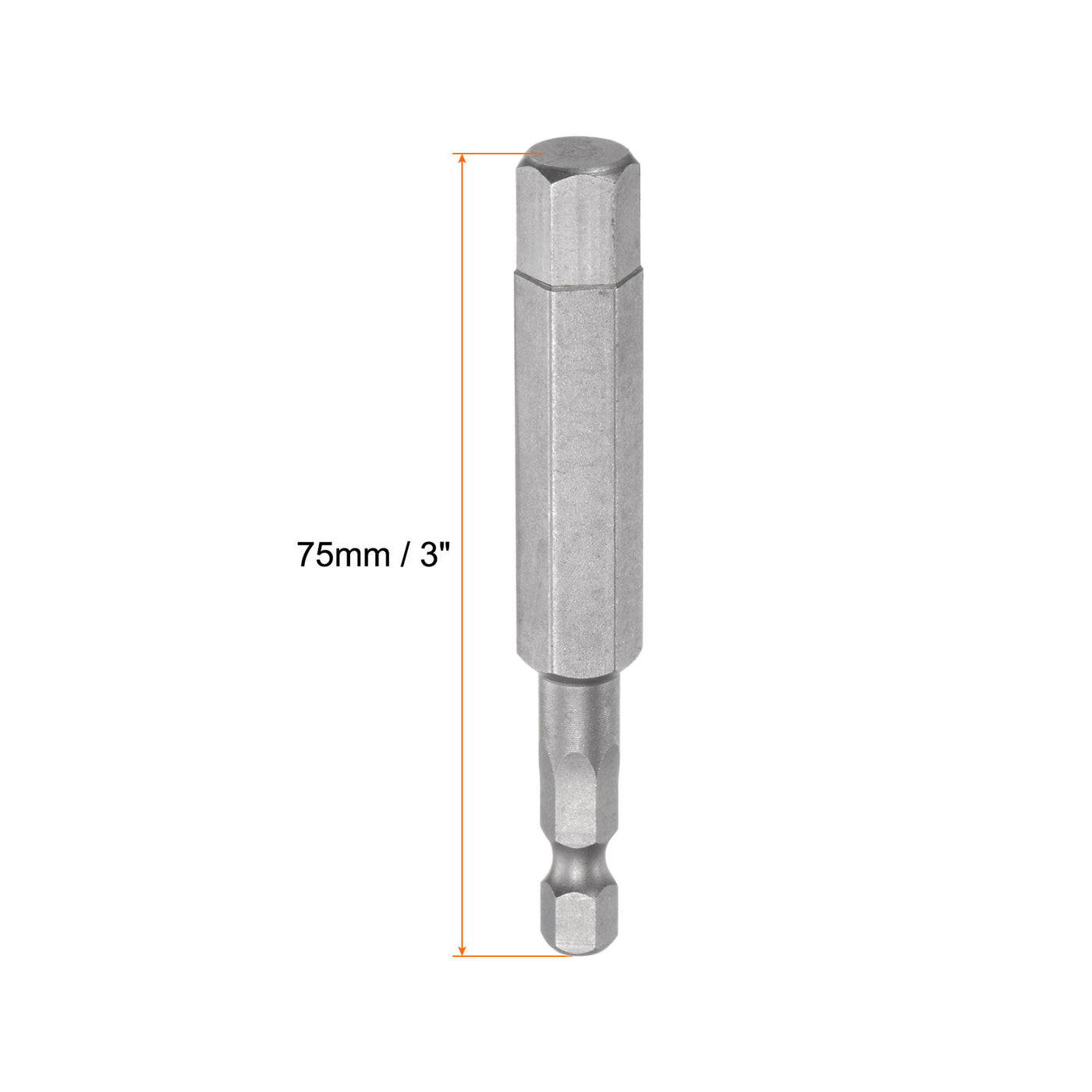 Harfington 3/8" Hex Screwdriver Bit SAE 1/4" Hex Shank 3" Length Magnetic Power Drill Bits