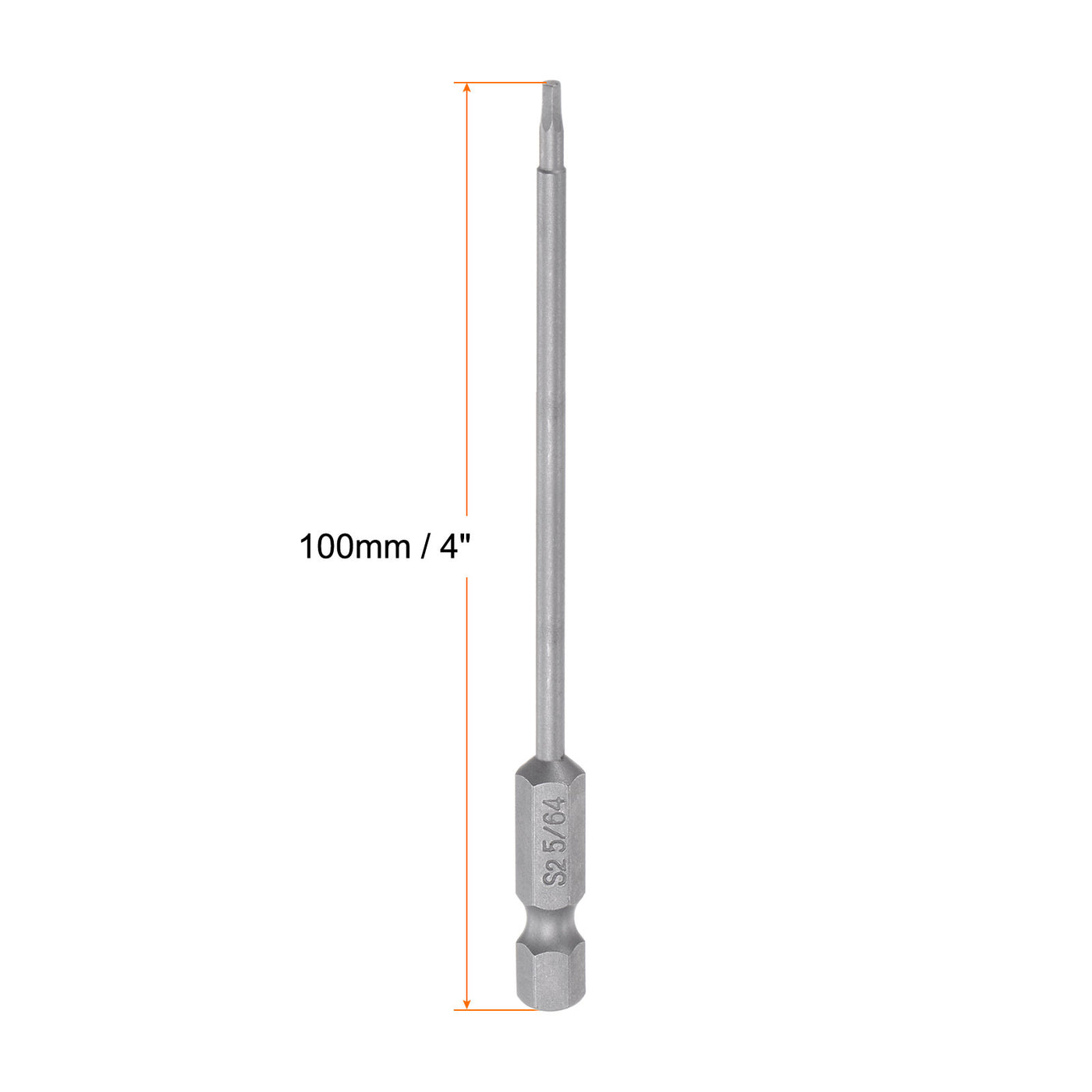 Harfington 5/64" Hex Screwdriver Bit SAE 1/4" Hex Shank 4" Length Magnetic Power Drill Bits