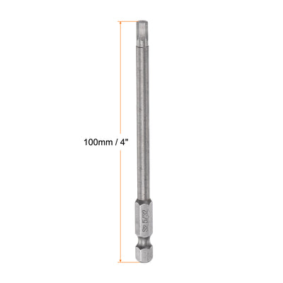 Harfington 5/32" Hex Schraubendreher Bit SAE 1/4" Hex Schaft 4" Länge Magnetische S2 Stahl Strom Bohrer Bits