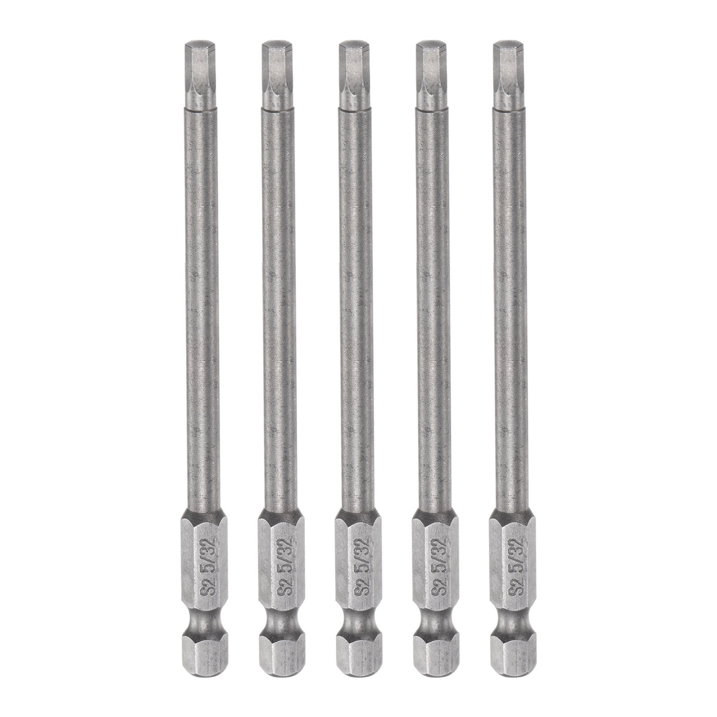 Harfington 5pcs 5/32" Hex Screwdriver Bit 1/4" Hex Shank 4" Length Magnetic Power Drill Bit