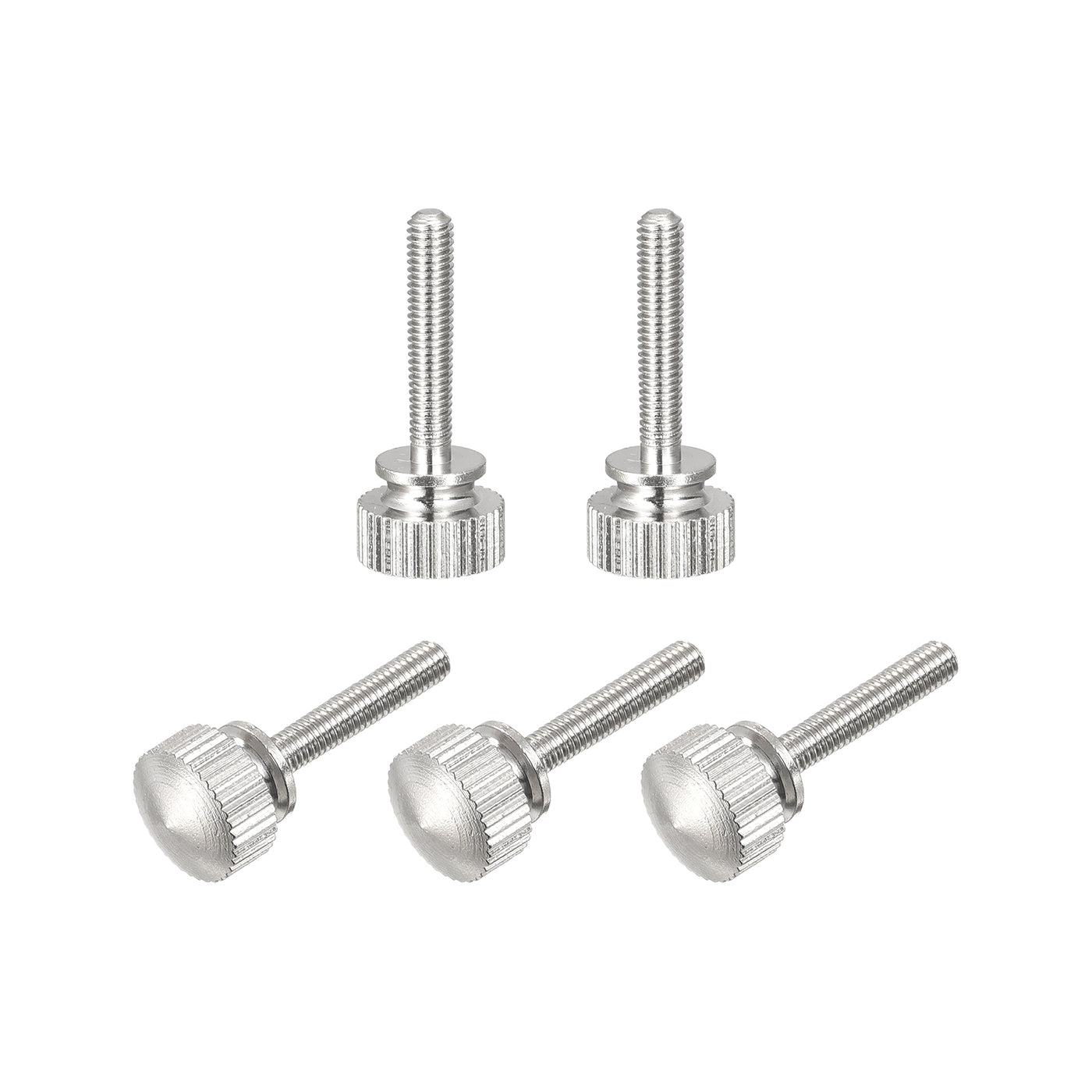 uxcell Uxcell 5Stk.Geknörtelte Daumenschrauben M3x16mm Griff Knöpfe Befestigungen vernickelt