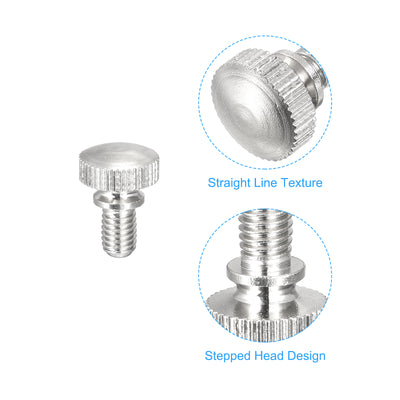 Harfington Uxcell 5Stk.Geknörtelte Daumenschrauben M5x8mm Griff Knöpfe Befestigungen vernickelt