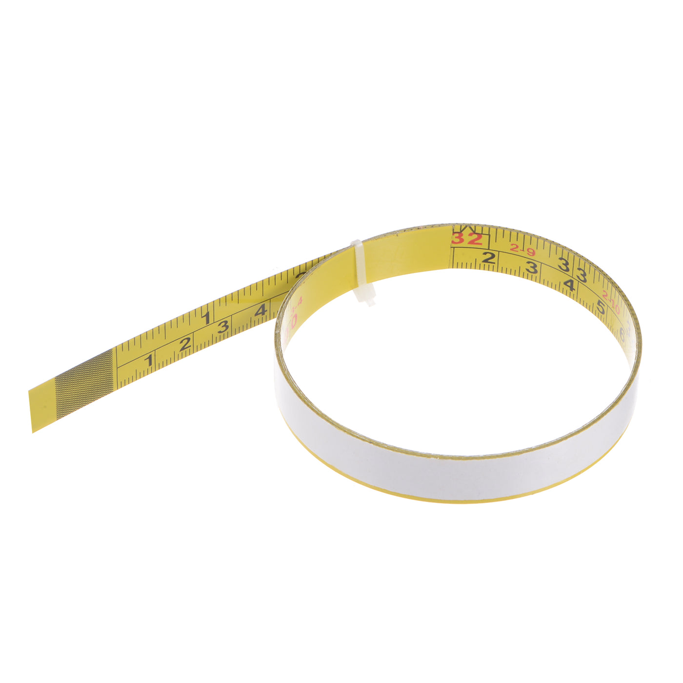 Harfington Adhesive Tape Measure 40 Inch/1M Left to Right Read Steel Sticky Ruler, Yellow