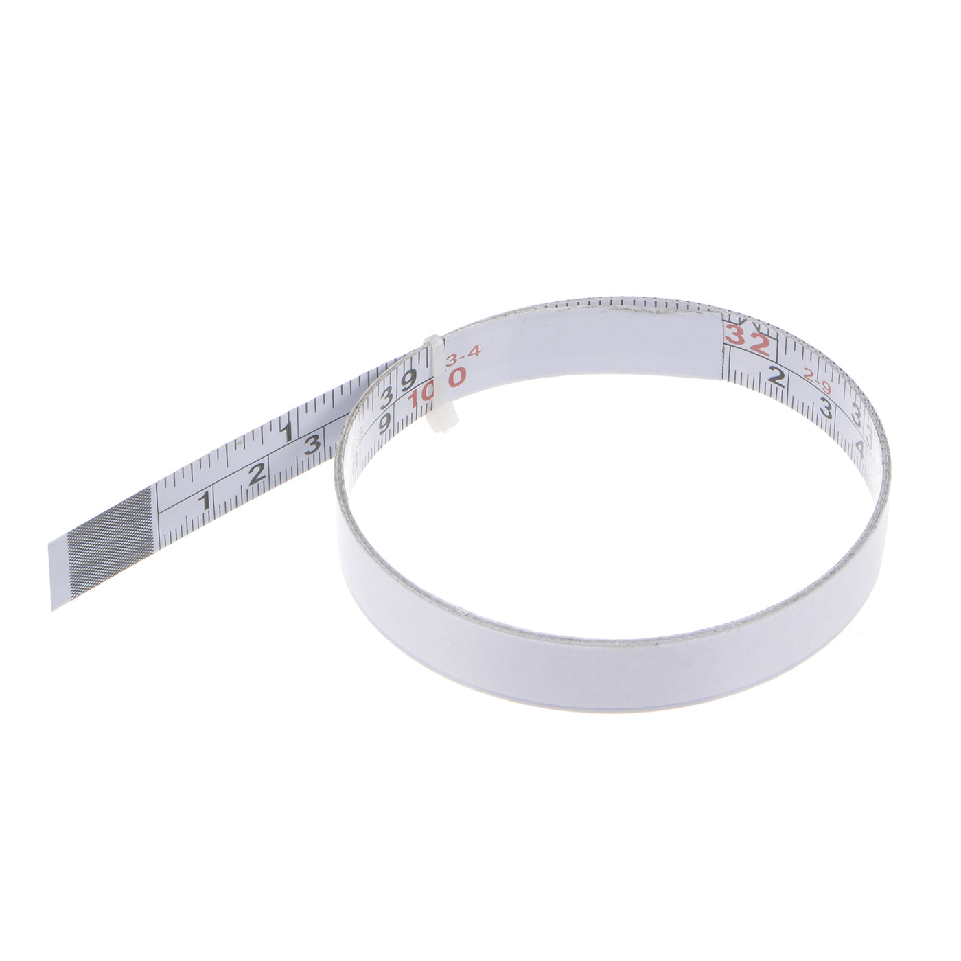 Harfington Adhesive Tape Measure 40 Inch/1M Left to Right Read Steel Sticky Ruler, White