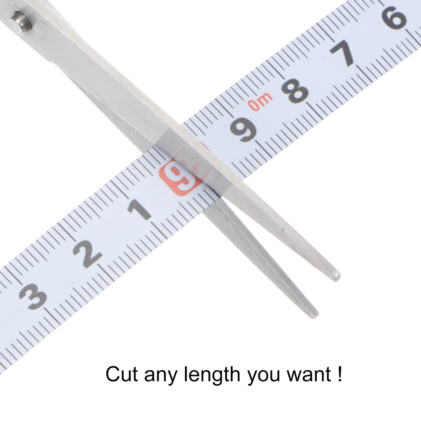 Harfington Adhesive Tape Measure 400cm Metric Right to Left Steel Sticky Ruler, White