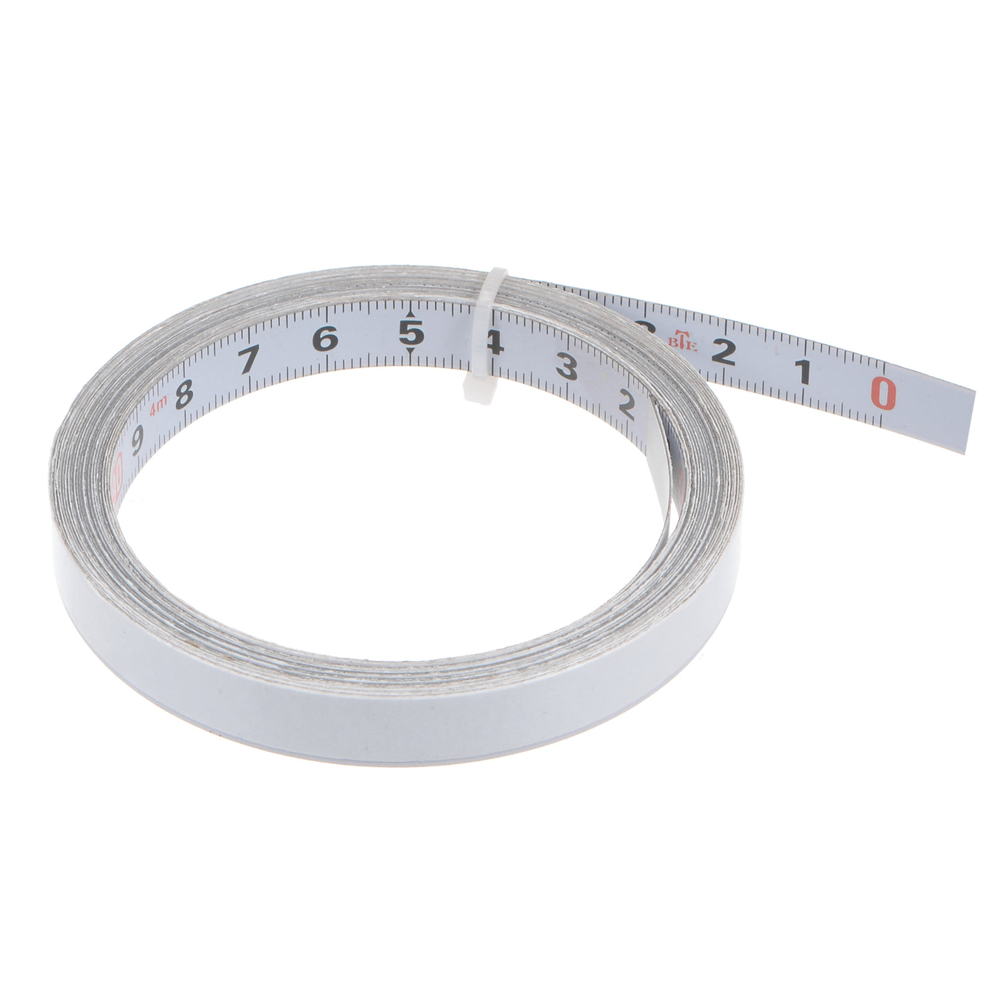 Harfington Adhesive Back Tape Measure 500cm Metric Right to Left Steel Sticky Ruler, White