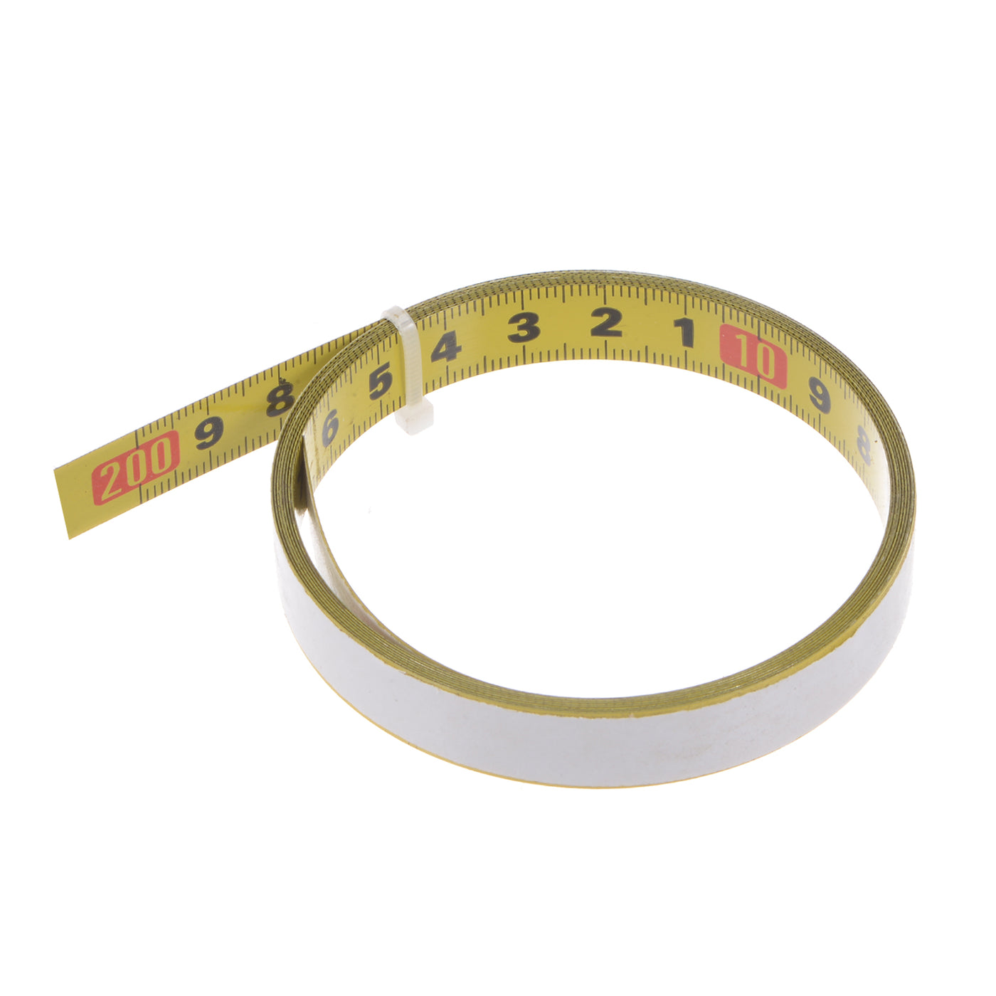 Harfington Adhesive Tape Measure 200cm Metric Right to Left Steel Sticky Ruler, Yellow