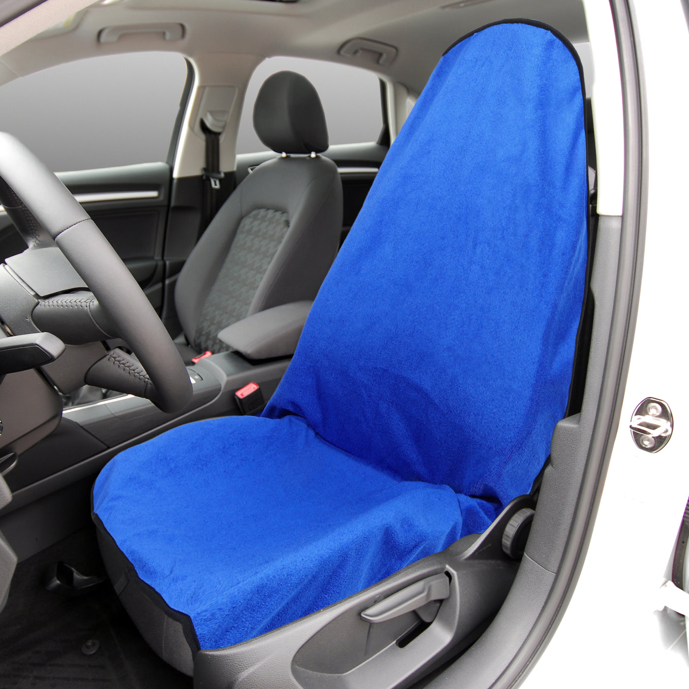 X AUTOHAUX Blue Universal Car Seat Cover Anti-Slip Towel Seat Protector Pad for Car Trucks SUV