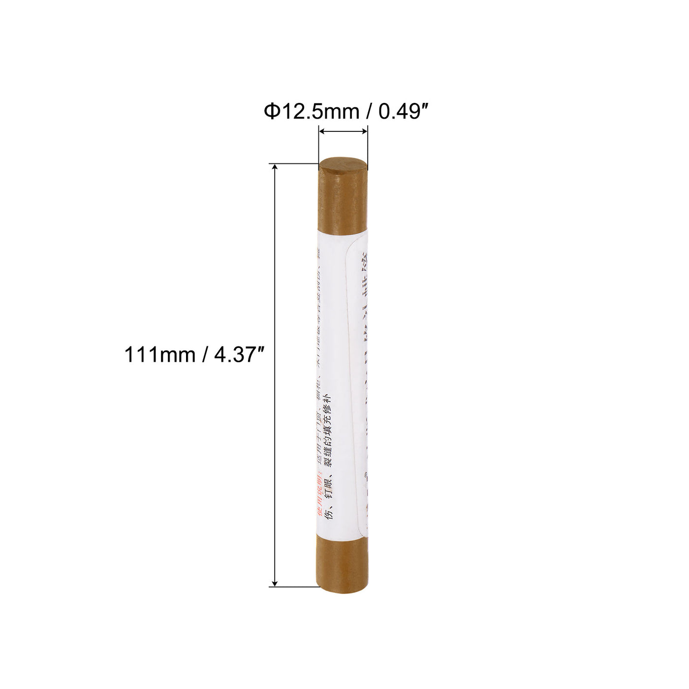 uxcell Uxcell Wood Wax Filler Stick, Furniture Repair Crayon Touch Up Fixing Pen, Copper Brown