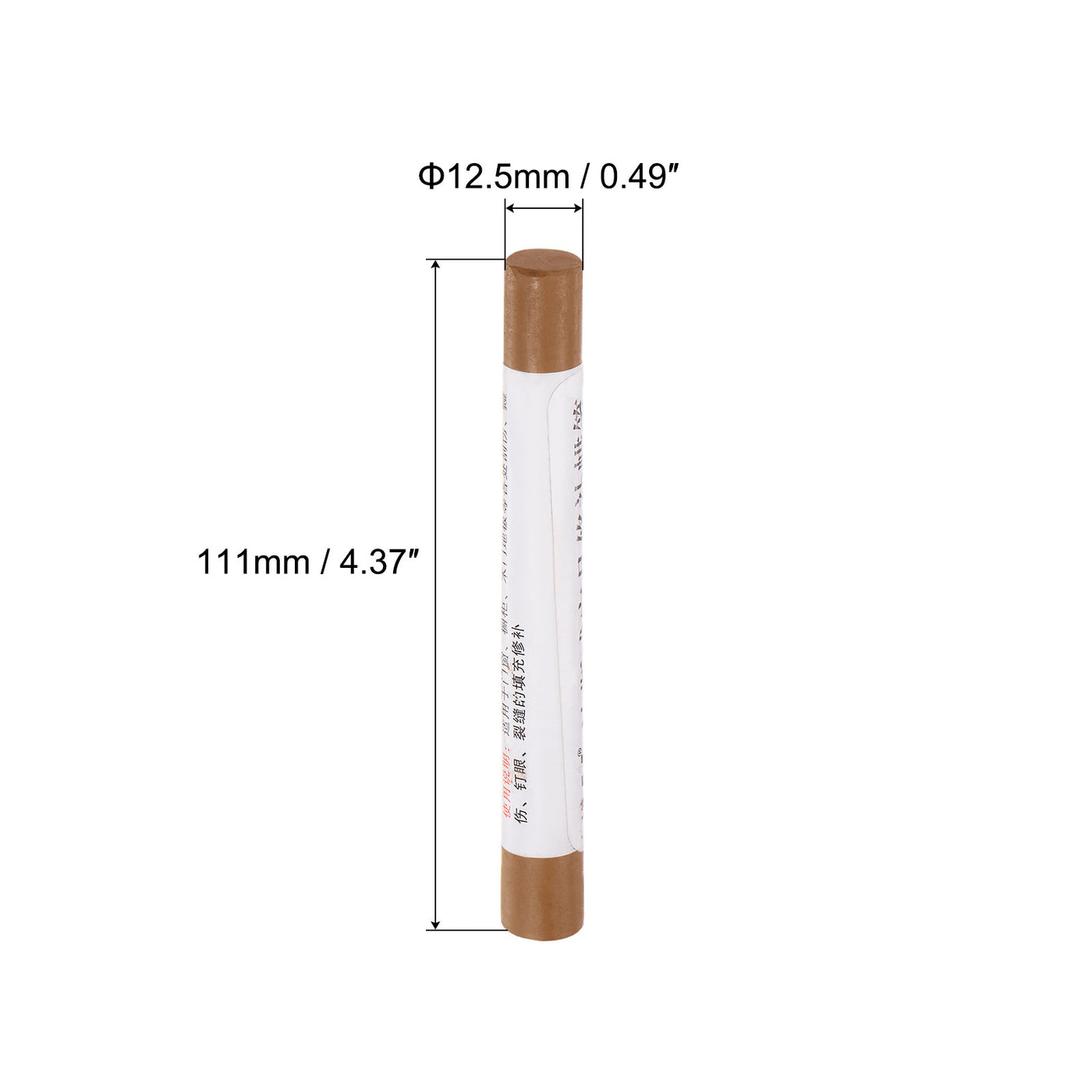 uxcell Uxcell Wood Wax Filler Stick, Furniture Repair Crayon Touch Up Fixing Pen, Light Brown